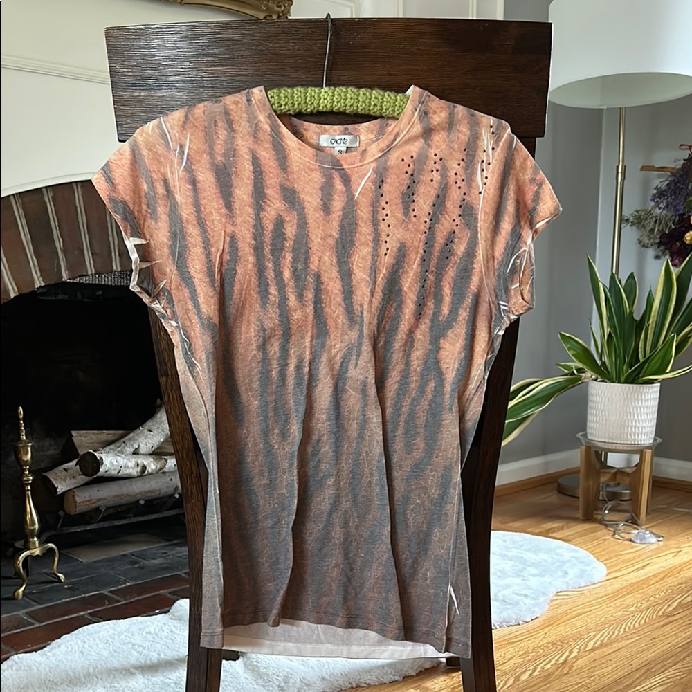 Orange and Black Cache Women's Top